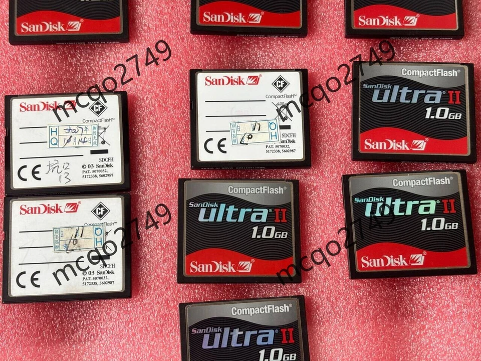 10pcs   sandisk 1GB Ultra II CF Memory CARD compact flash card SDCFH - Image 2 of 3