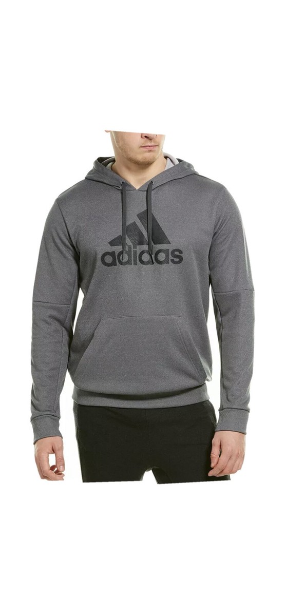 adidas Hoodie Mens L Polyester Sweatshirt GG Big BOS Hood