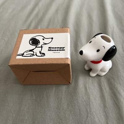 Snoopy Vase Snoopy Museum Tokyo Limited Flower Vase 50's Snoopy New