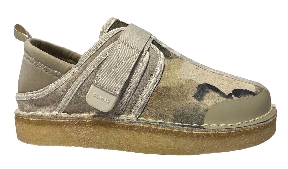 Clarks Trek Taiyo Mens Off White Camoflage Suede Casual Clarks Trek Taiyo Mens Off White Camoflage Suede Casual