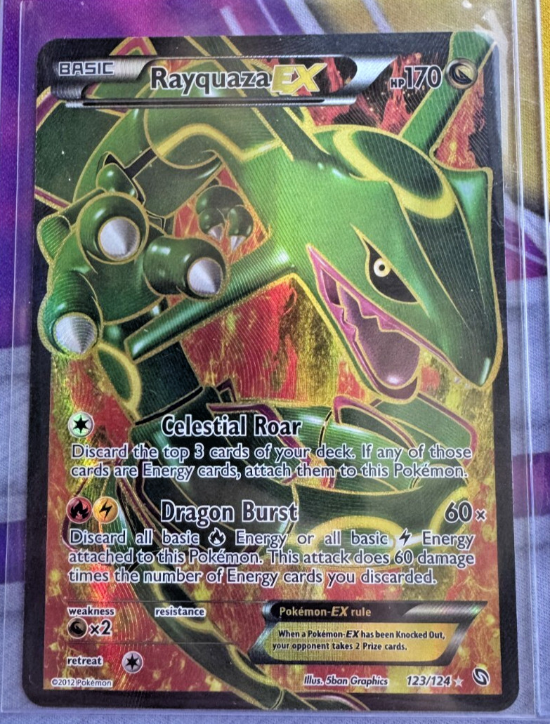 2012 Pokemon Rayquaza EX Full Art 123/124