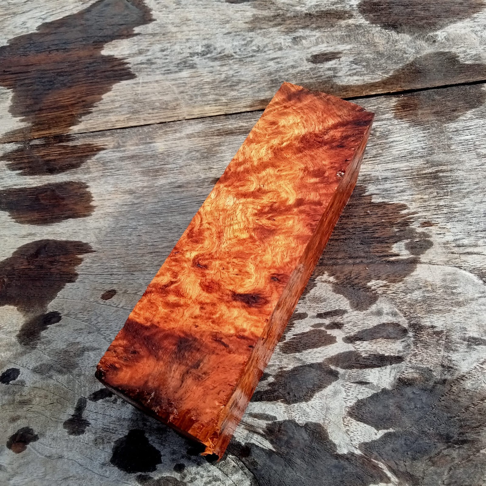 Amboyna Slabs Gun Grips Blanks Wood Burl Lumber Knife Handle Block