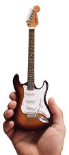 Sunburst Fender&trade; Strat&trade; Classic Miniature Guitar Replica by AXE HEAVEN