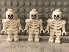 Lot of 3 LEGO Skeleton Minifigures - New!