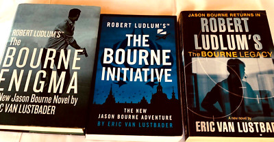 Robert Ludlum's Jason Bourne x 3 Books Eric Van Lustbader Bulk ,2 x P/B +1 x H/C