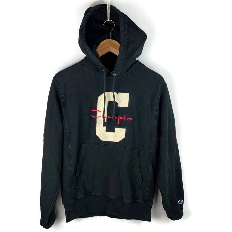 Champion black reverse hotsell weave pullover sweatshirt