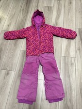 Columbia Girls Snow Suit Set - Winter Jacket  Snow Pants Girls XS Pink