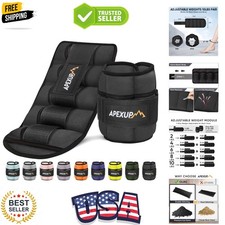 10lbs/Pair Adjustable Ankle Weights for Women and Men, Modularized Leg Weight...