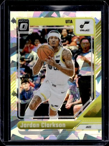 2024-25 Panini Donruss Optic Jordan Clarkson Cracked Ice Prizm #/25 Jazz