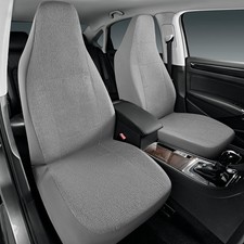 Road Comforts Car Seat Covers for Front Seat, High Back Back, gray