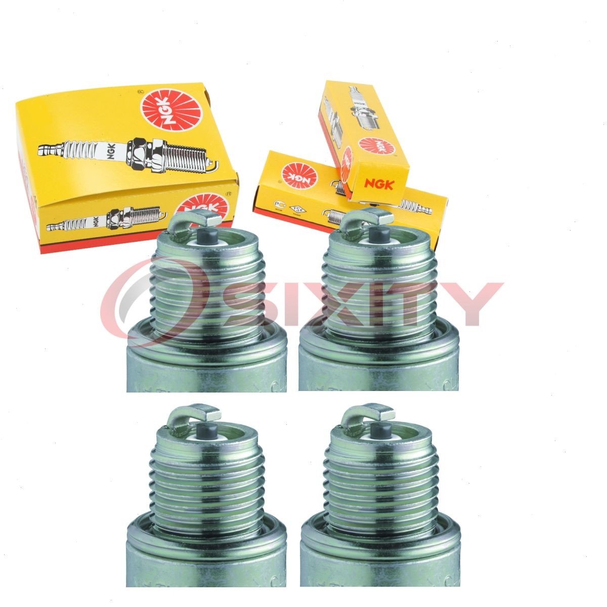 4 pc NGK 1466 BR8HS BLYB Standard Spark Plugs for WR4AC W24FSR TR24 S41FR mc