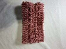 Homemade Pink Knit Women's Headband Solid Casual for All Hair Types