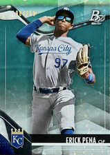 2021 Bowman Platinum Erick Pena Aqua Ice Foilboard /250 Royals Pros/RC #TOP-58