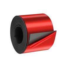Neoprene Rubber Strips 4" x 1/16" x 10', Self Adhesive Solid Rubber Sheet