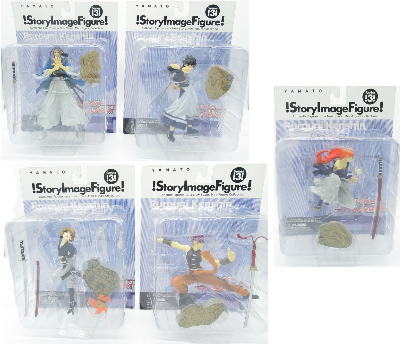 REROUNI KENSHIN Figur Seltenes Komplettes Set 5 Charaktere YAMATO Story Bild 24590₽
