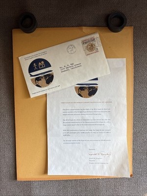 Rare 1967 McDonnell Douglas DC-8 Super 63 ABOARD 1ST FLIGHT Letter/Envelope