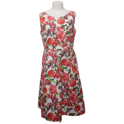 Hallhuber, Kleid, Größe: 42, Rot/Weiß/Grün, Baumwolle/Elasthan/Polyester #zLe