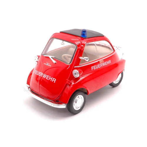 BMW ISETTA FEUERWEHR 1955 1:18 Welly Pompieri Modellino Nuovo - Immagine 3 di 3