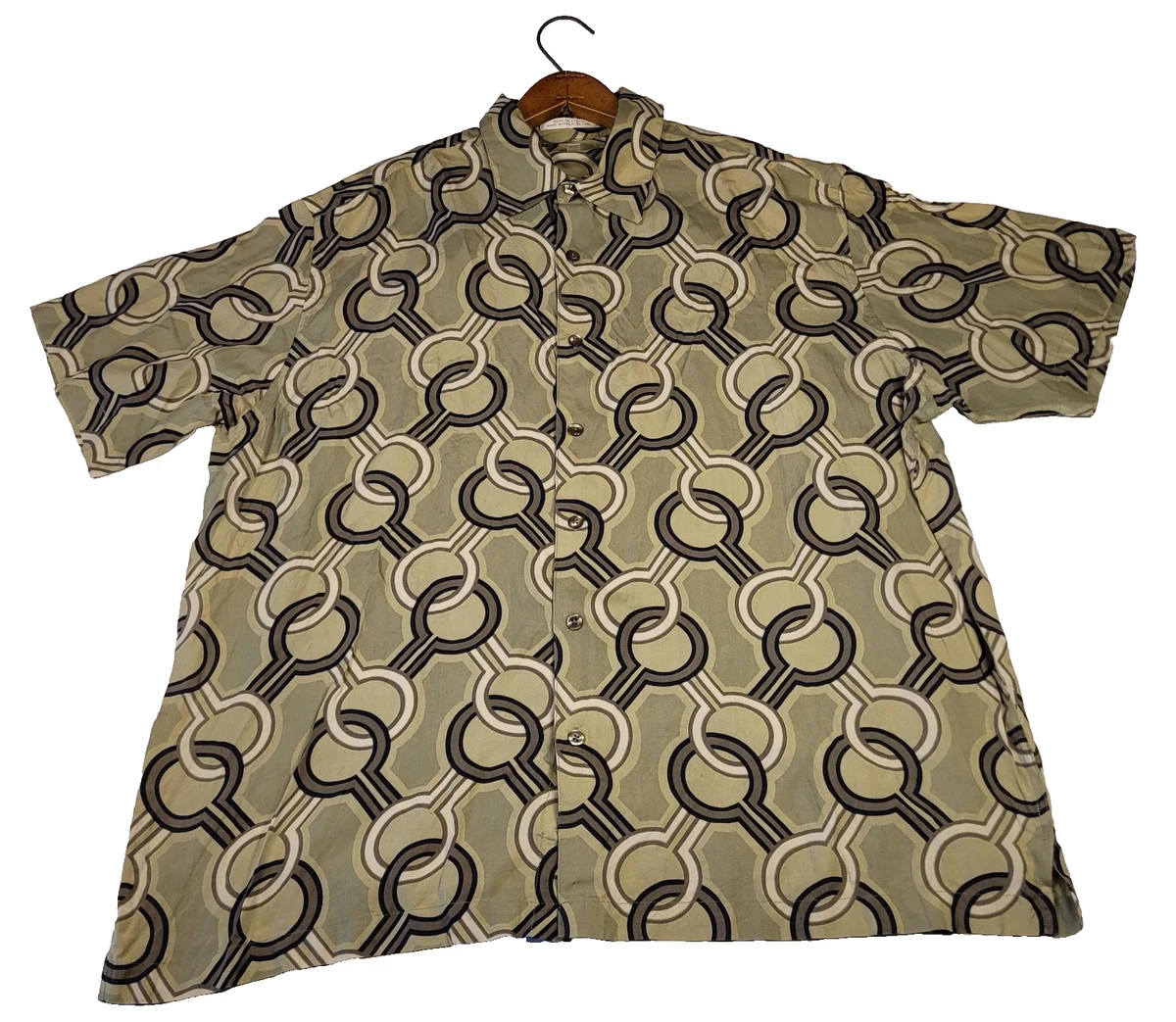 Perry Ellis Silk Button-Up Casual Button-Down Shirts for Men for