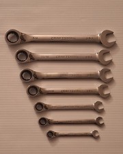 Craftsman Usa Sae 7 Piece Reversible Ratcheting Wrench Lot 12pt Craftsman Usa Sae 7 Piece Reversible Ratcheting Wrench Lot 12pt