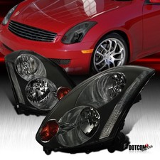 Fit 2003 2004 2005 Infiniti G35 Coupe 2dr Smoke Hid Type Headlights Leftright Fit 2003 2004 2005 Infiniti G35 Coupe 2dr Smoke Hid Type Headlights Leftright
