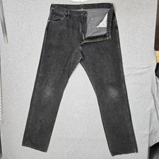 VINTAGE Wrangler Men Jeans 36X36 Gray Denim 13MWZPB Cowboy Cut Original Fit USA