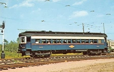 Chicago Aurora & Elgin 434 Trolley at Seashore Trolley Museum Postcard