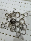 84g Sterling Silver Mixed Ring Jewelry Lot~puzzle Ring~Wedding Band~25pc