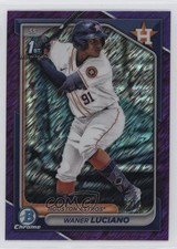 2024 Bowman Chrome Prospects Purple Shimmer Refractor /250 Waner Luciano 3hd