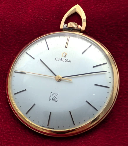 Omega modern 17Jewel Movement 601 manual wind pocket watch