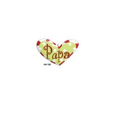 Papa Heart Personalized Christmas Tree Ornament