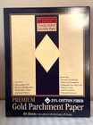 Riverside Gold Parchment Paper Premium 80 sheets 8.5"x 11" 25% Cotton