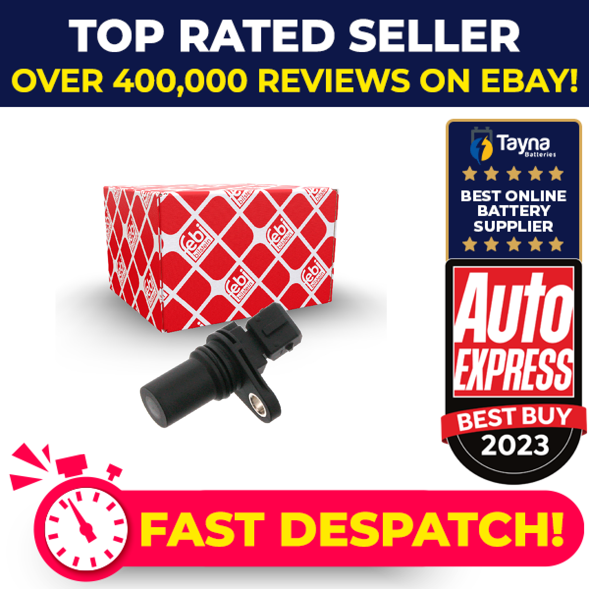 RPM / Crankshaft Sensor 32089 Febi MN902313 A0003228V002000000 Quality New