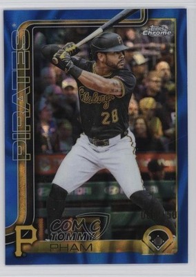 2025 Topps Chrome Update Blue Lava Refractor 90/150 Tommy Pham #USC45 12wz