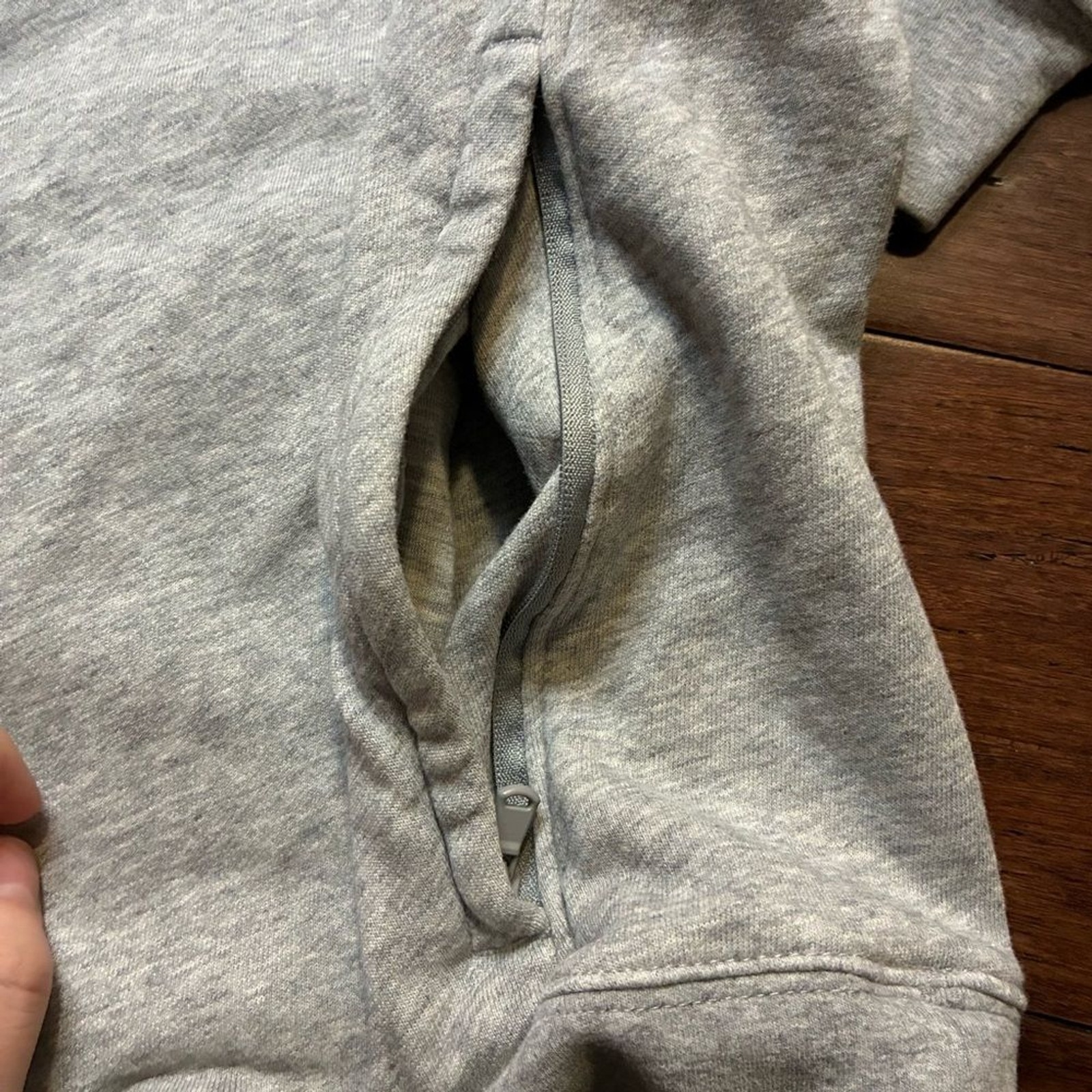 Fabletics Gray 1/4 Zip Pullover XL - image 6