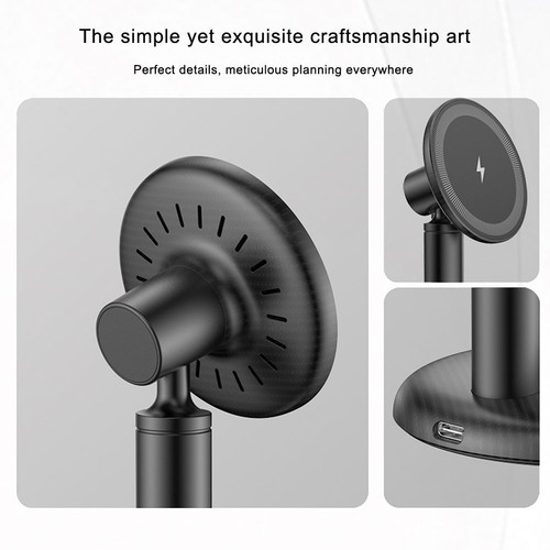 360 Degree Rotating Magnetic Wireless Charging Stand 15W for Desk and Bedside - Afbeelding 7 van 10
