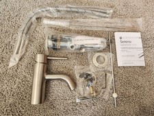 Symmons SLS-4312-STN - 1.0 Sereno Single Handle Faucet w/Drain in Satin Nickel