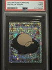 1999 Merlin Pokemon Snorlax Prism Sticker #S22 PSA 9 Vintage