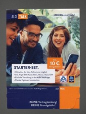 Aldi Talk Starter Paket Set / 10 Euro Startguthaben MEDION mobile mit Simkarte 