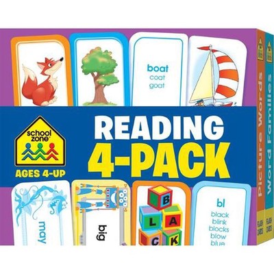 Schulzone Lesen 4er Pack Lernkarten von School Zone (Englisch) Karten Buch