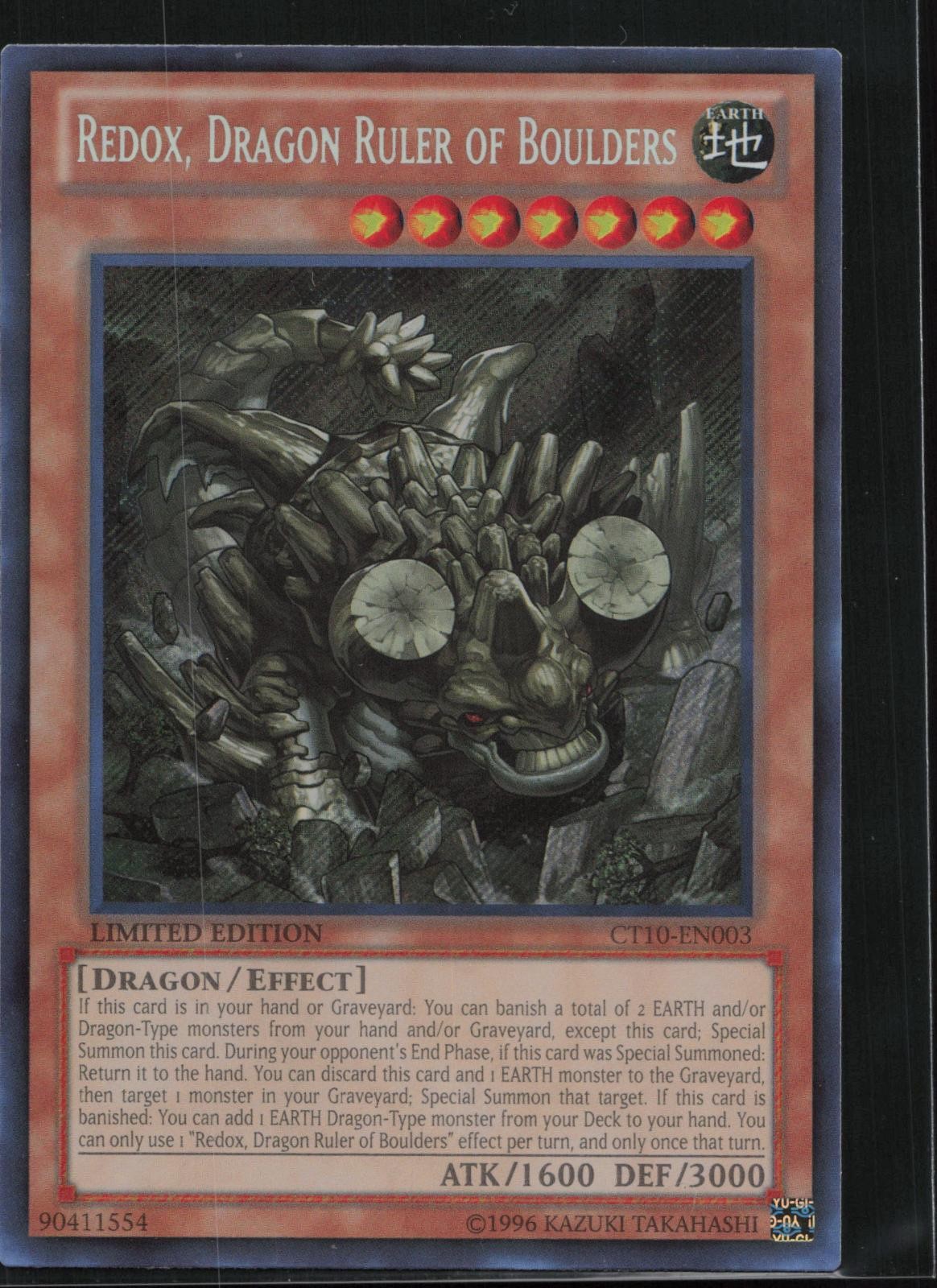Redox, Dragon Ruler of Boulders CT10-EN003  Collectors Tins Yu-Gi-Oh Limited NM