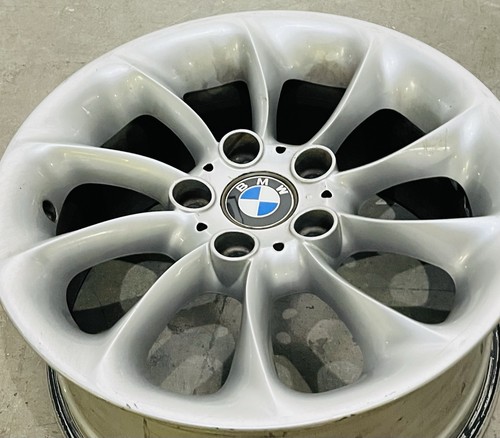 Silver BMW 106 "Turbine" alloy wheels for BMW Z4 (E85/E86) 2003 and 2008. - Picture 12 of 24