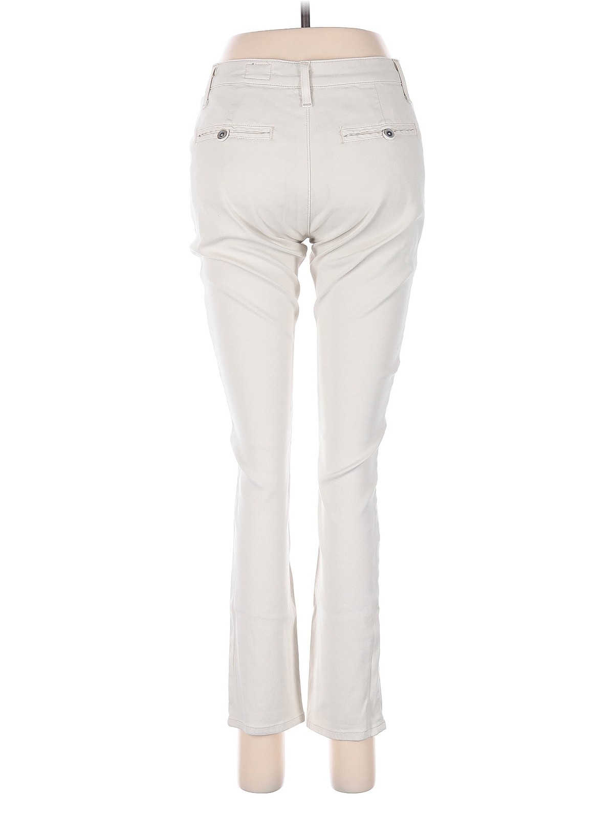 Adriano Goldschmied Women Ivory Casual Pants 24W thumbnail 2