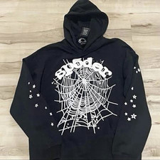 sp5der Men s Pullover Hoodie Size M Black/Whi...