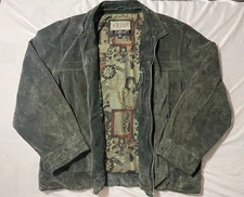 Vintage Wilson’s M Julian Suede Leather Jacket Mens XL Graphic Limited Edition