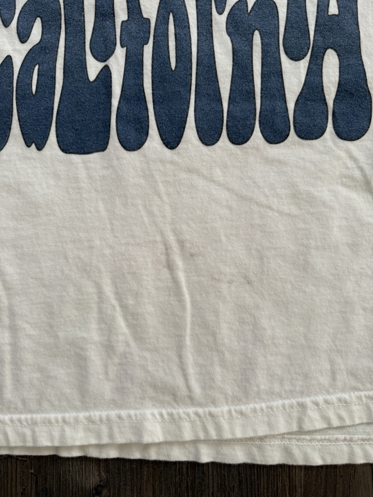 Vintage Stussy The Golden State California Creme White Cotton T Shirt Men’s M thumbnail 8