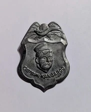 Vintage 1950's Captain Kangaroo TV Show Matal Badge Pin Cereal Toy Souvenir 