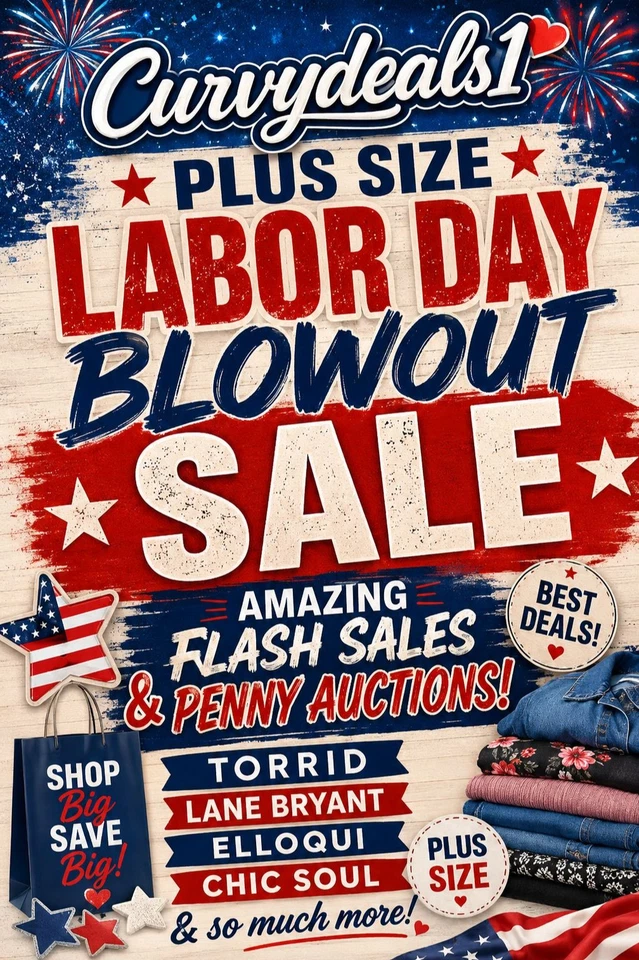 Plus Size Blowout Sale! 00X to 5X  Torrid, LB Flash Sales & Penny Auctions