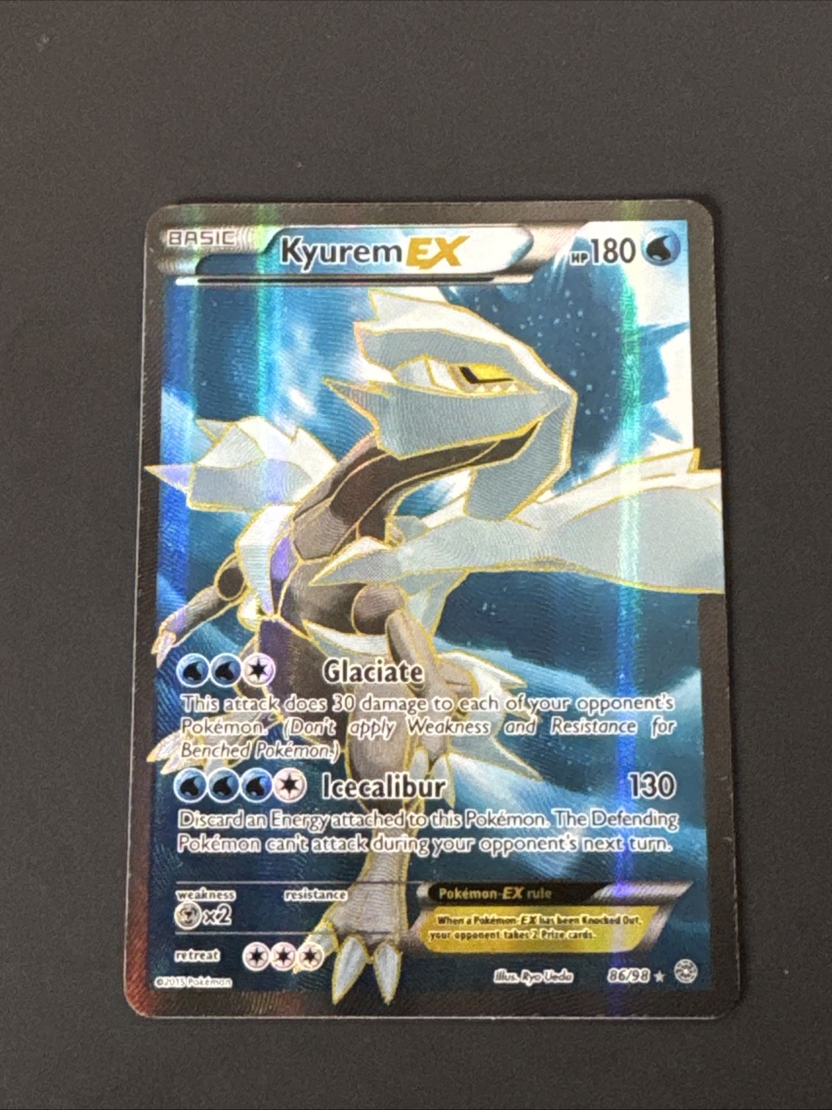 Kyurem EX Ultra Rare Full Art Holo Card XY-Ancient Origins 86/98 NM