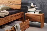 Nachttisch Nachtschrank Nachtkommode 50X40Cm Wildeiche Eiche Massiv GeöLt Ovp!!!